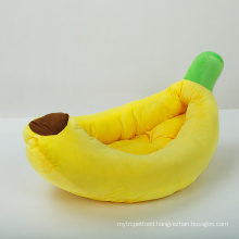 Removable Banana Cat Bed Washable Cat Mat PP Cotton Filling Cat Pillow